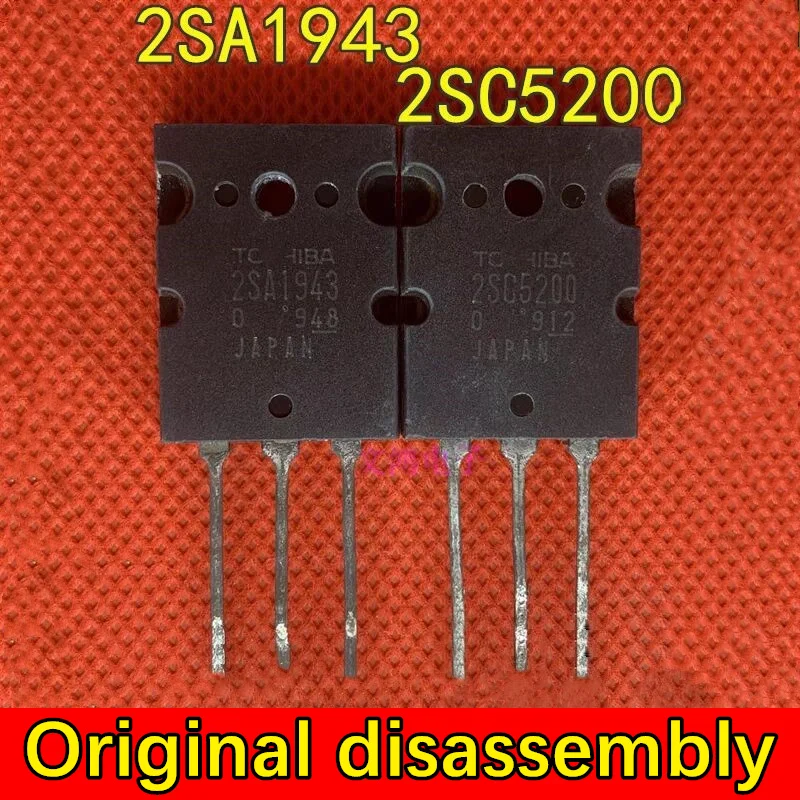 2/5/10pairs Genuine Original disassembly 2SA1943 2SC5200 A1943 C5200 Japan Amplifier Transistor