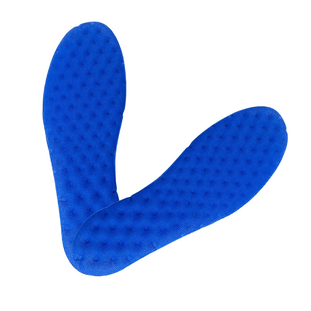 

1 Pair Inflatable Insoles Blue Size 39-40 Sports Absorption Stretch Comfortable Breathable Sweat-Absorbent Non-Slip For Running