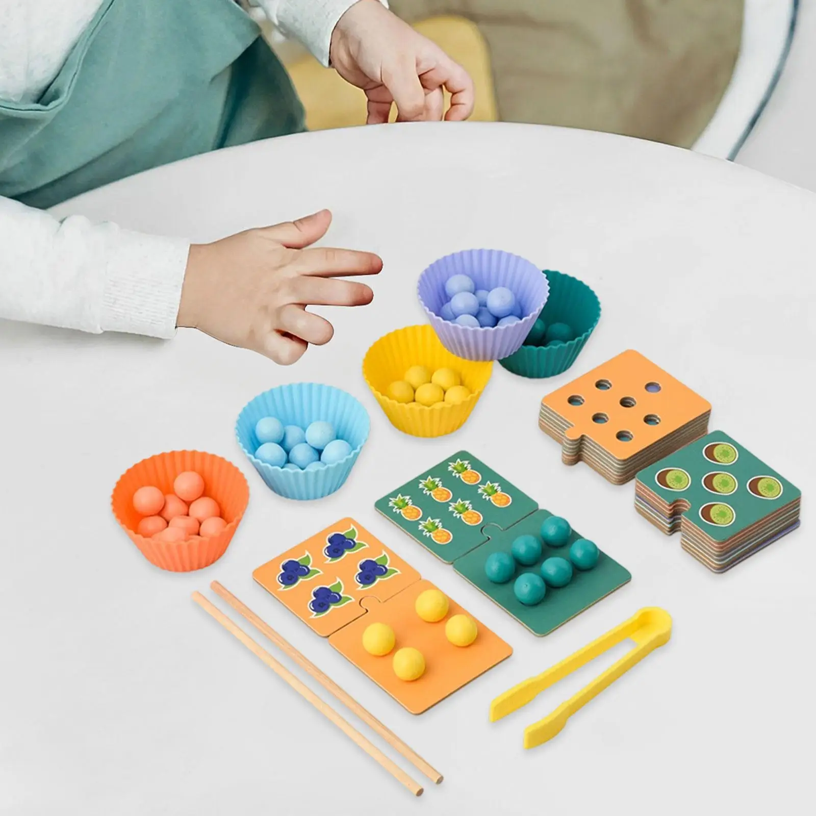 Zabawki do liczenia i sortowania kolorów Motoryka mała dla dzieci i niemowląt