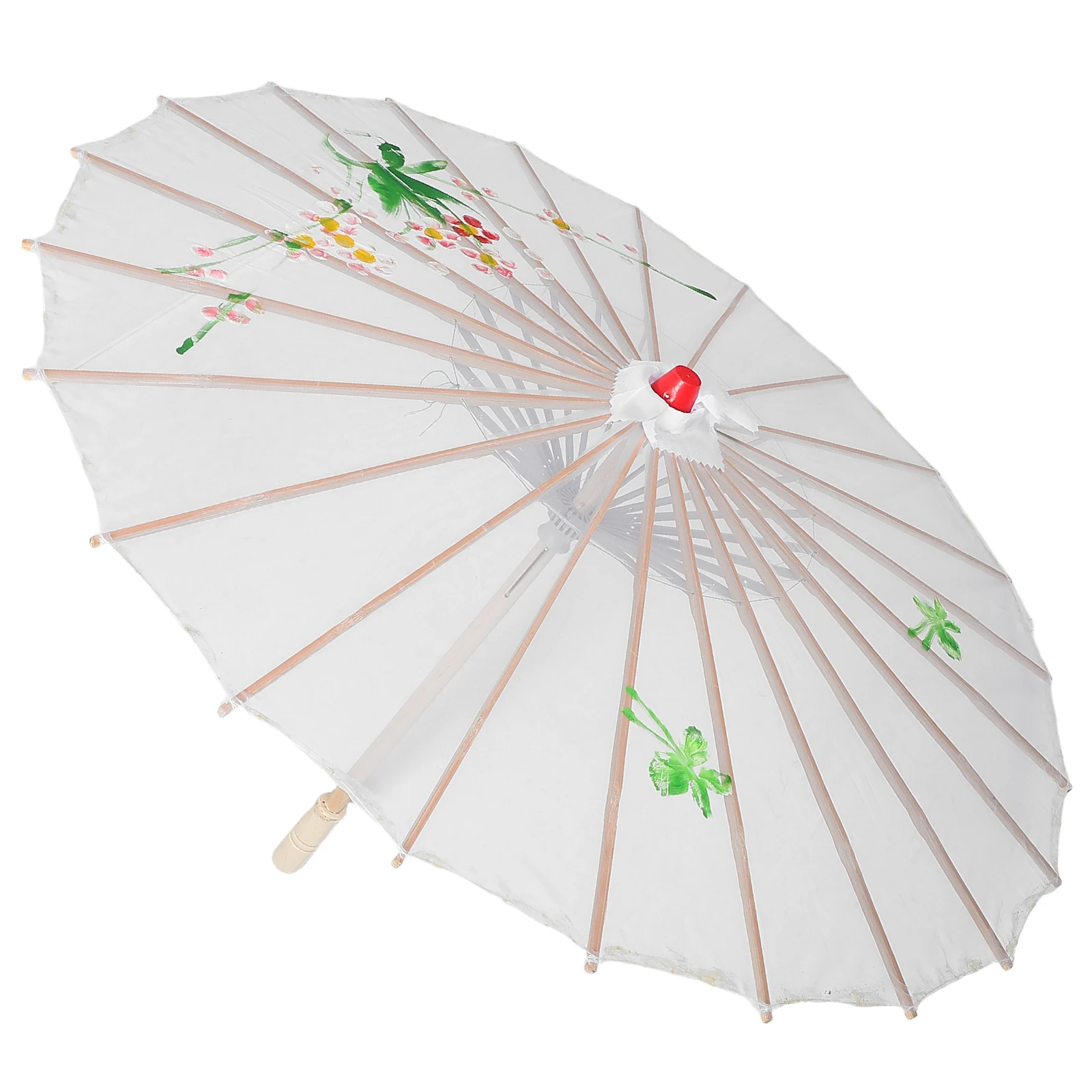 

Silk Umbrella Pink Decorative Chinese Parasols Retro Semitransparent Dance Props Portable Classical Performance Photography