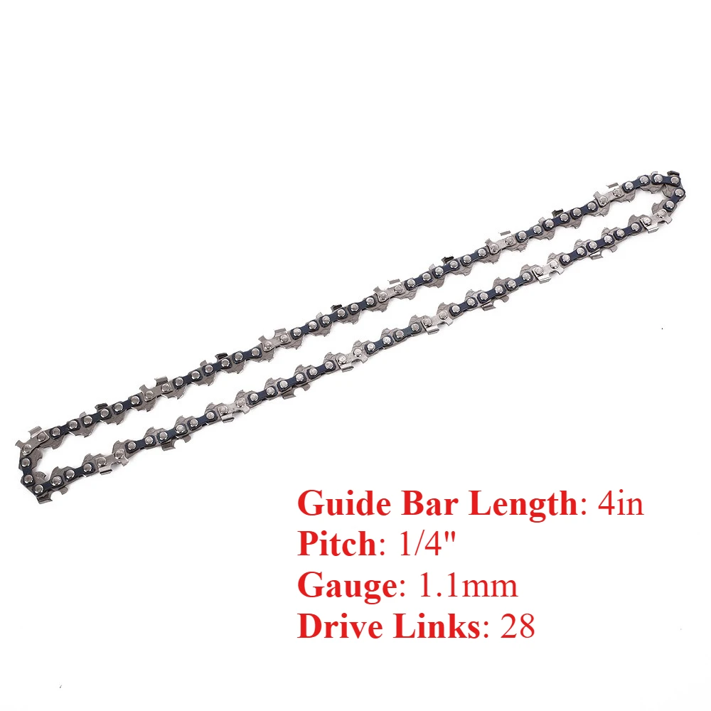 

4/6/8/12Inch Electric Chainsaw Chain 1/4' Pitch 0.043' Gauge 28/36/45/47/48DL Manganese Steel for Electric Chainsaw Parts