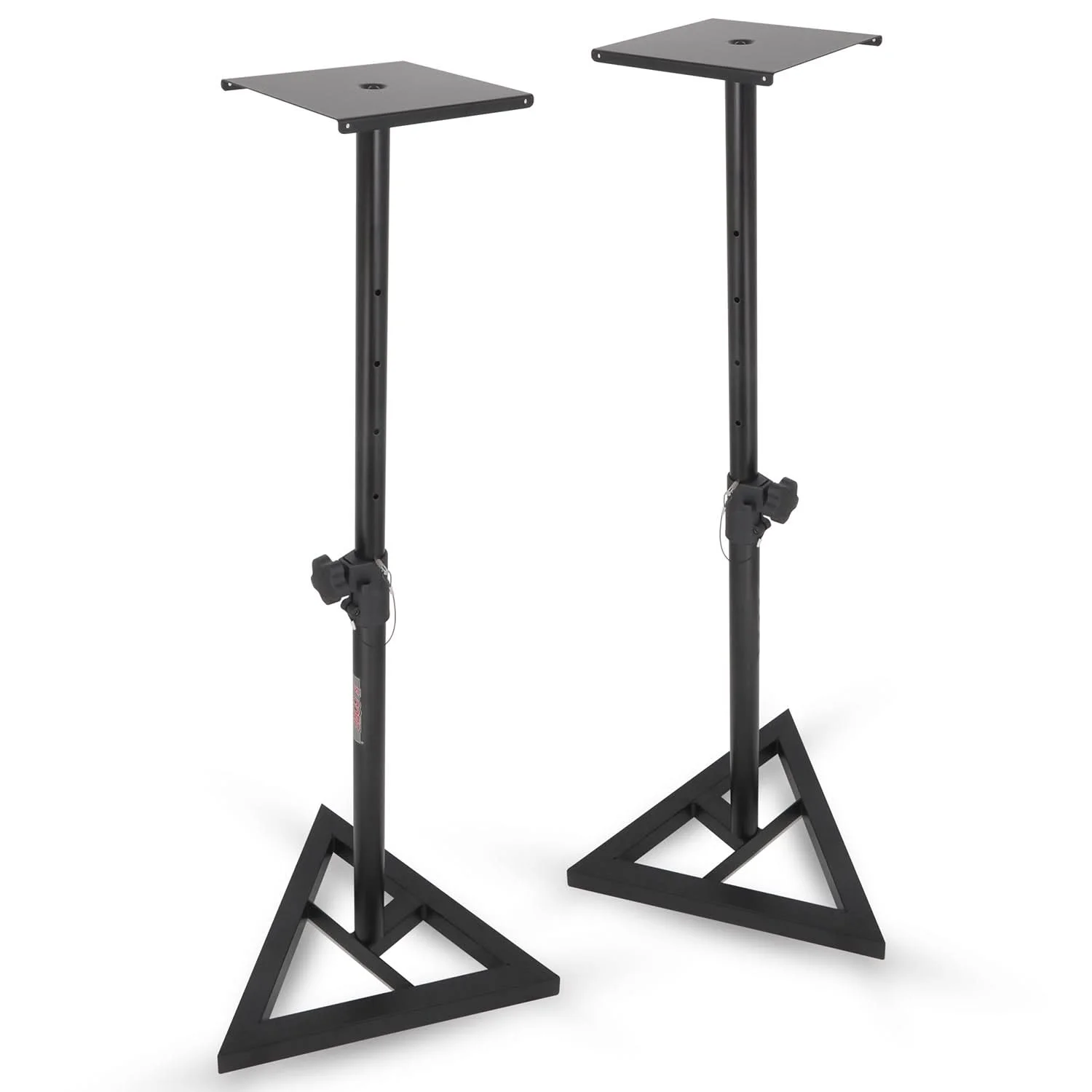 5 Core Speaker Stand Triangle Base Tall Adjustable 35mm DJ Studio Monitor Stands Pole Mount SS TRI BASE BLK