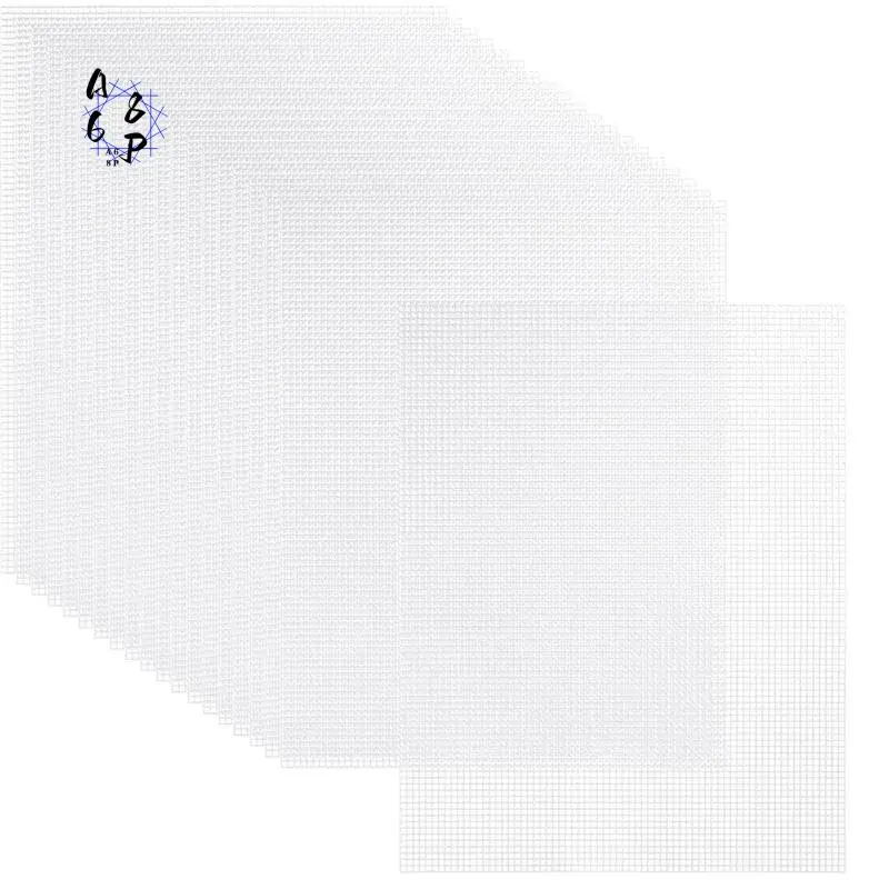 

A68P-20 Sheets Plastic Canvas, 13X10.2Inch 7CT Transparent Plastic Mesh Canvas Sheets For Embroidery Cross Stitch Mesh Sheets