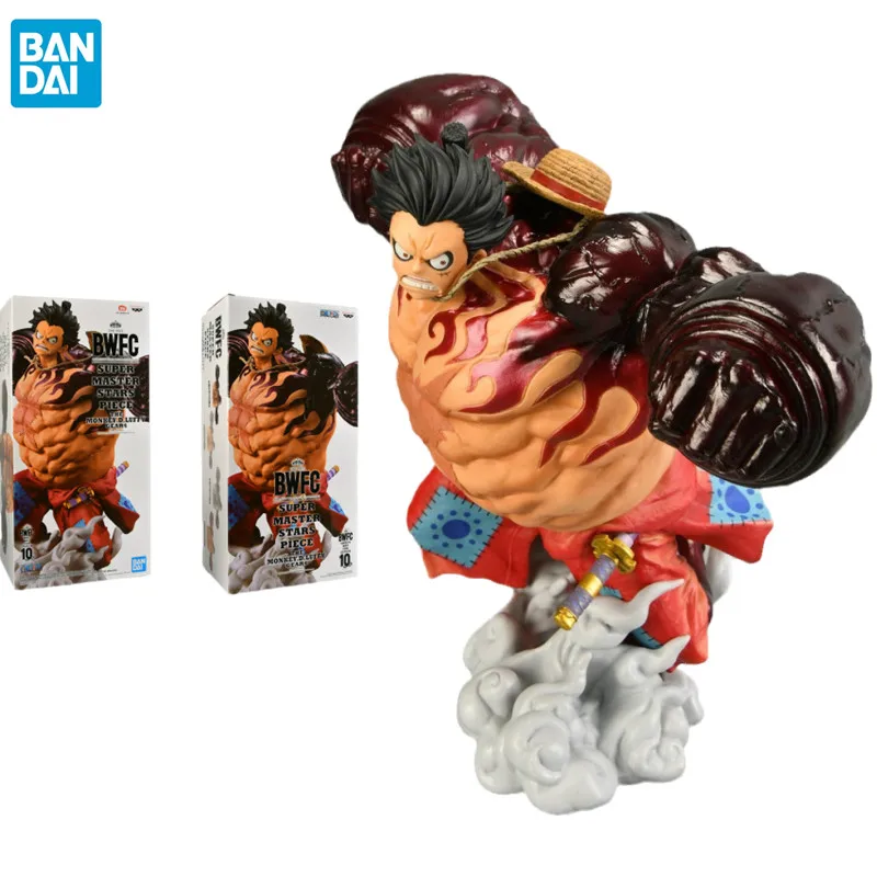 

Bandai One Piece Anime Figuarts Ichiban KUJI SUPER MASTER SATARS PIECE THE MONKEY D LUFFY GEAR4 Anime Action Figure Toys Gifts