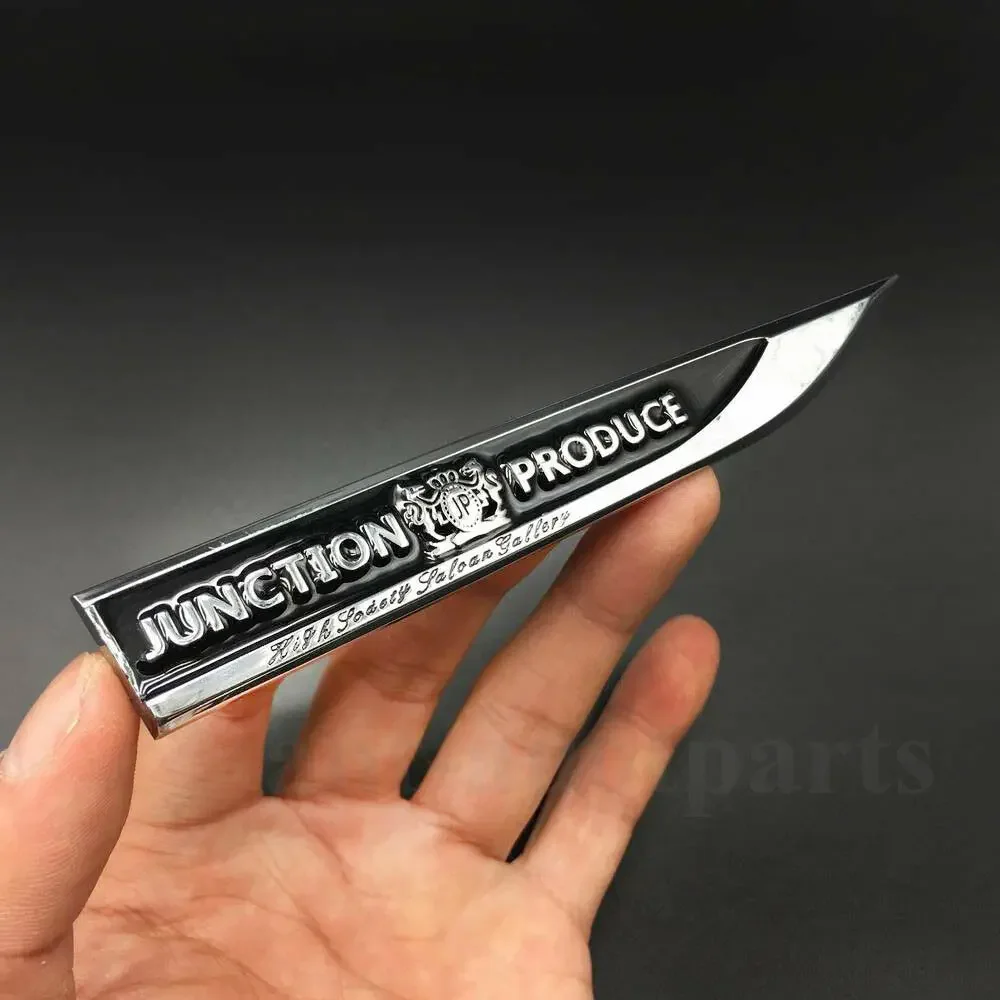

Pair Metal JUNCTION PRODUCE JP VIP Auto Emblem Car Decal Sticker Fender Badges