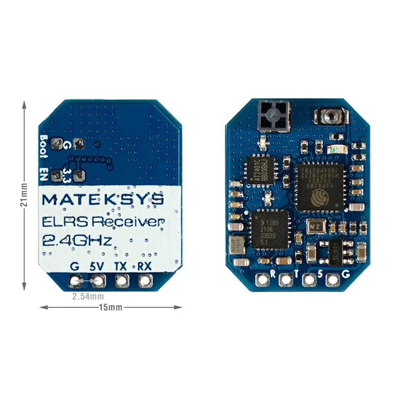 MATEKSYS ELRS-R24-D R24D ELRS-R24-S R24S ELRS 2.4G Receiver CRSF for RC FPV Racing Freestyle Nano Micro Mini Long Range Drones