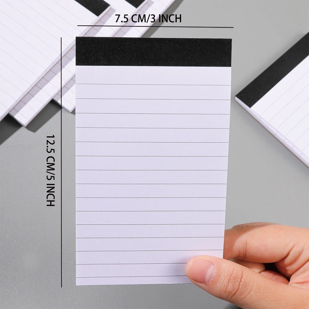 5/10 مجلدات وسادات ملاحظات مقاس A7، 30 خطًا أفقيًا