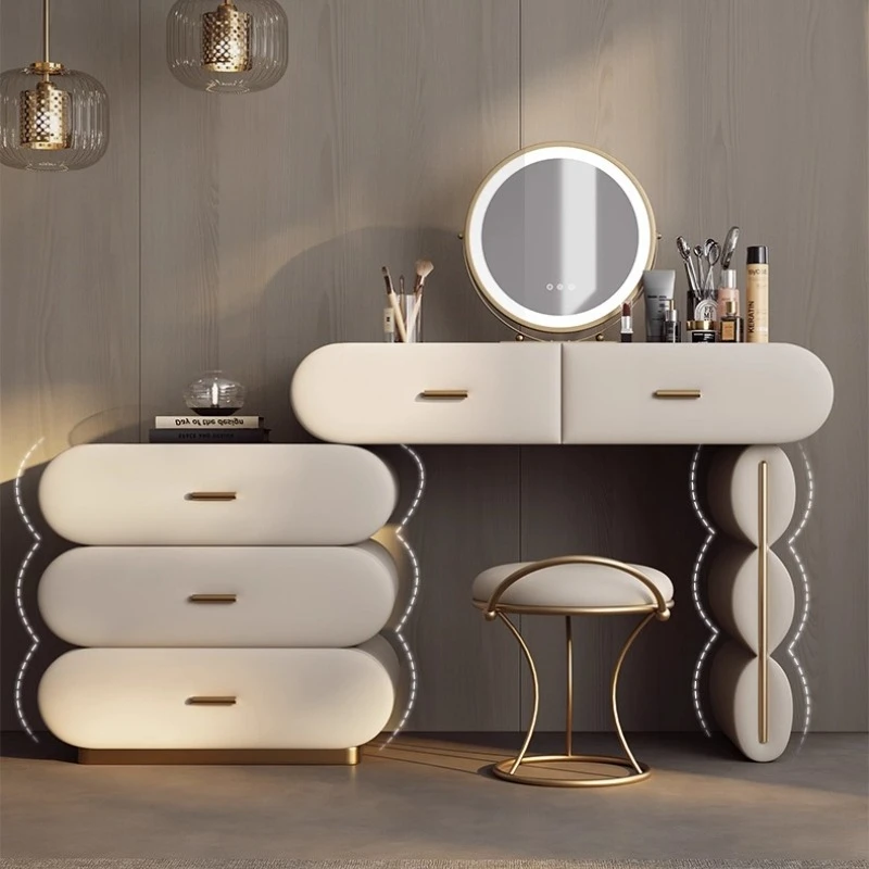 

Modern Makeup Vanity Dressing Table Toiletries Dresser Desk Dressers Bedroom Designer Aesthetic Penteadeira Postmodern Furniture
