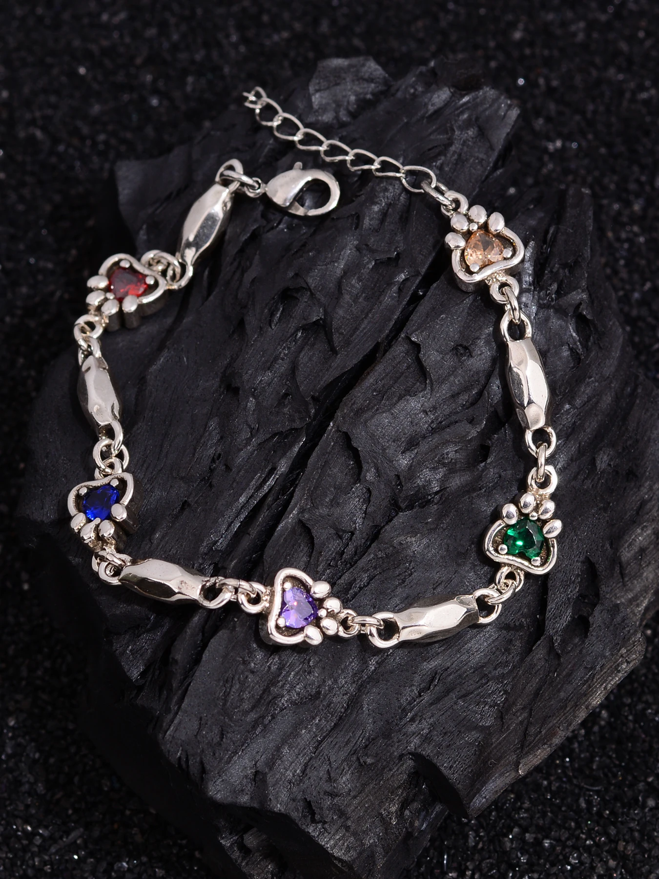 Pulseira de Zircônia Colorida - Vintage Fashion Instagram avaliação e preço
