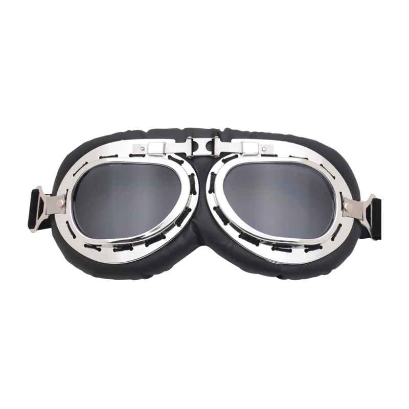 Motorcycle Goggles Vintage Scooter Goggle Bike Touring Eyewear for Half Helmet