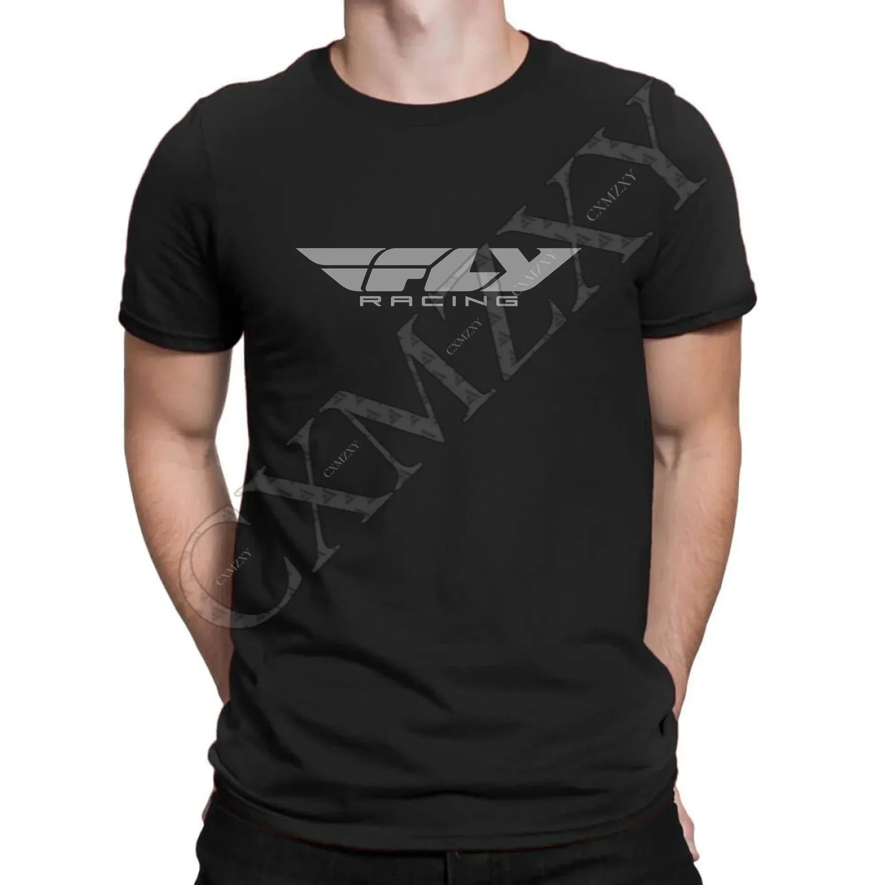 

2025 Hot Sale Summer 100% Cotton Fly Racing Fly Gauge Logo T Shirt Men Short Sleeves Cool Tee Hip Hop Streetwear T-shirt