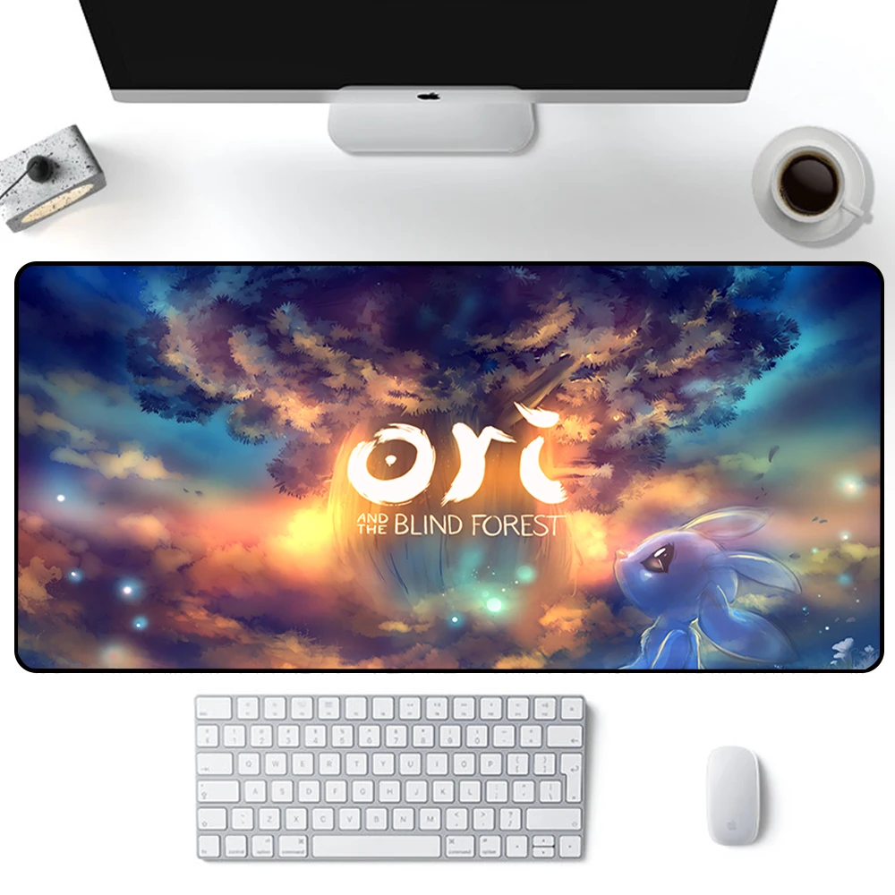 Ori e a floresta cega mouse pad grande gamer mousepad computador xxl tapete do mouse teclado tapete de mesa portátil mausepad