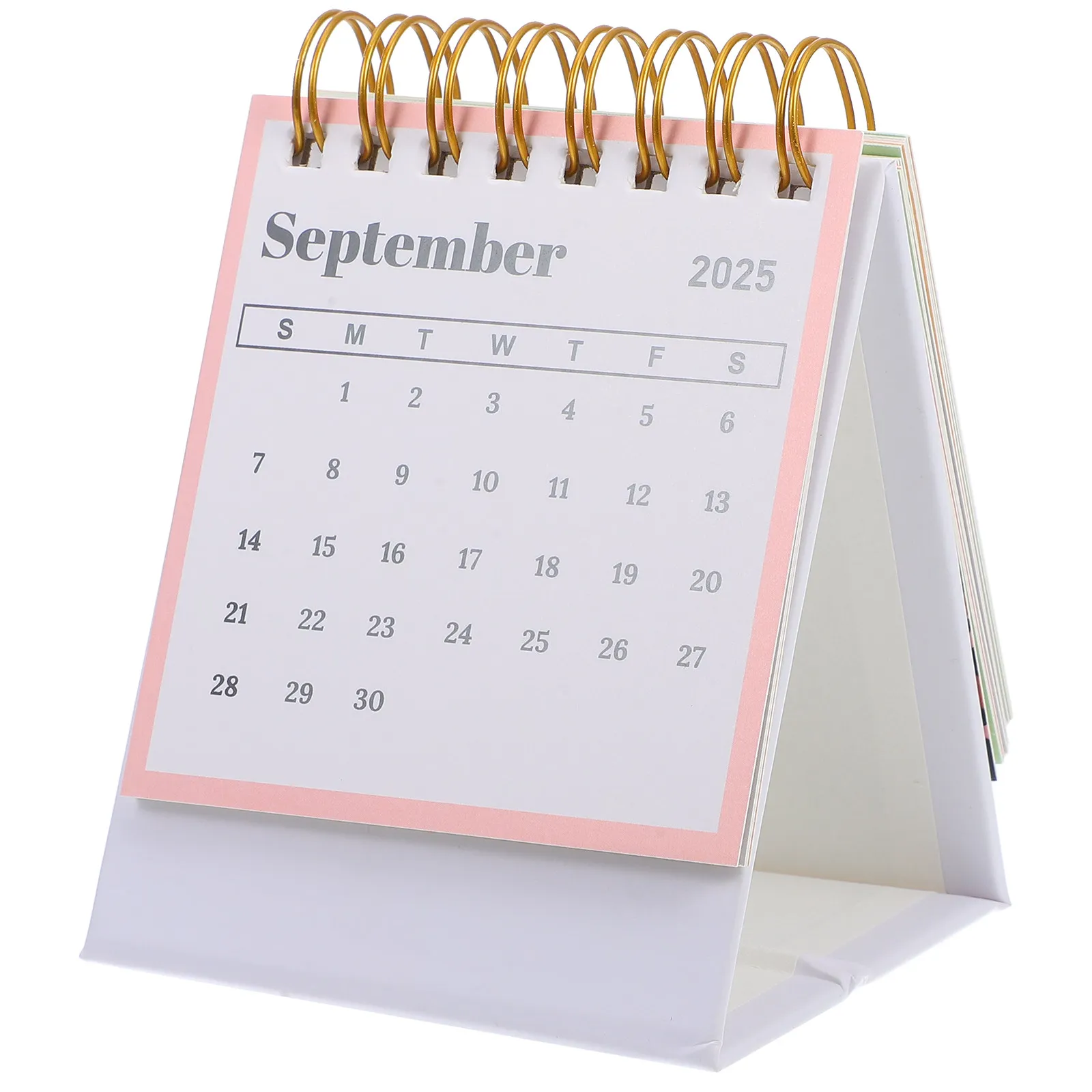 

2025 Mini Desk Calendar Standing Small Desktop Lunar Year Planner Year of The Snake Desk Calendar Daily Planner Office