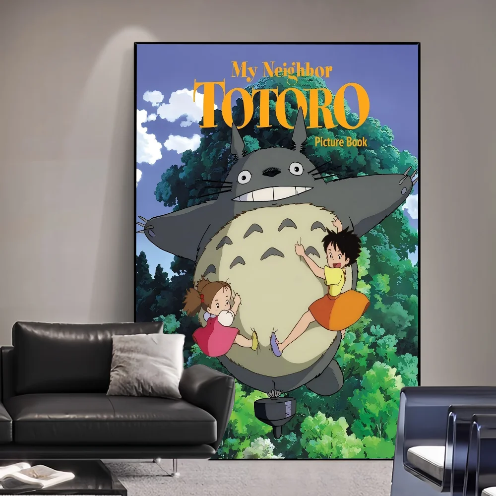 Hayao Miyazaki My Neighbour Totoro Spirited Away Anime Classic Vintage Posters Whitepaper Prints Artwork Kawaii Room Decor