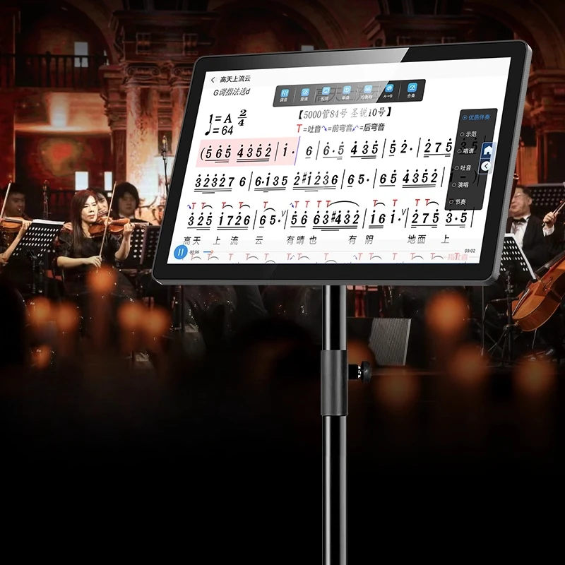Intelligent dynamic reading machine for outdoor electric blowpipe saxophone musical instruments