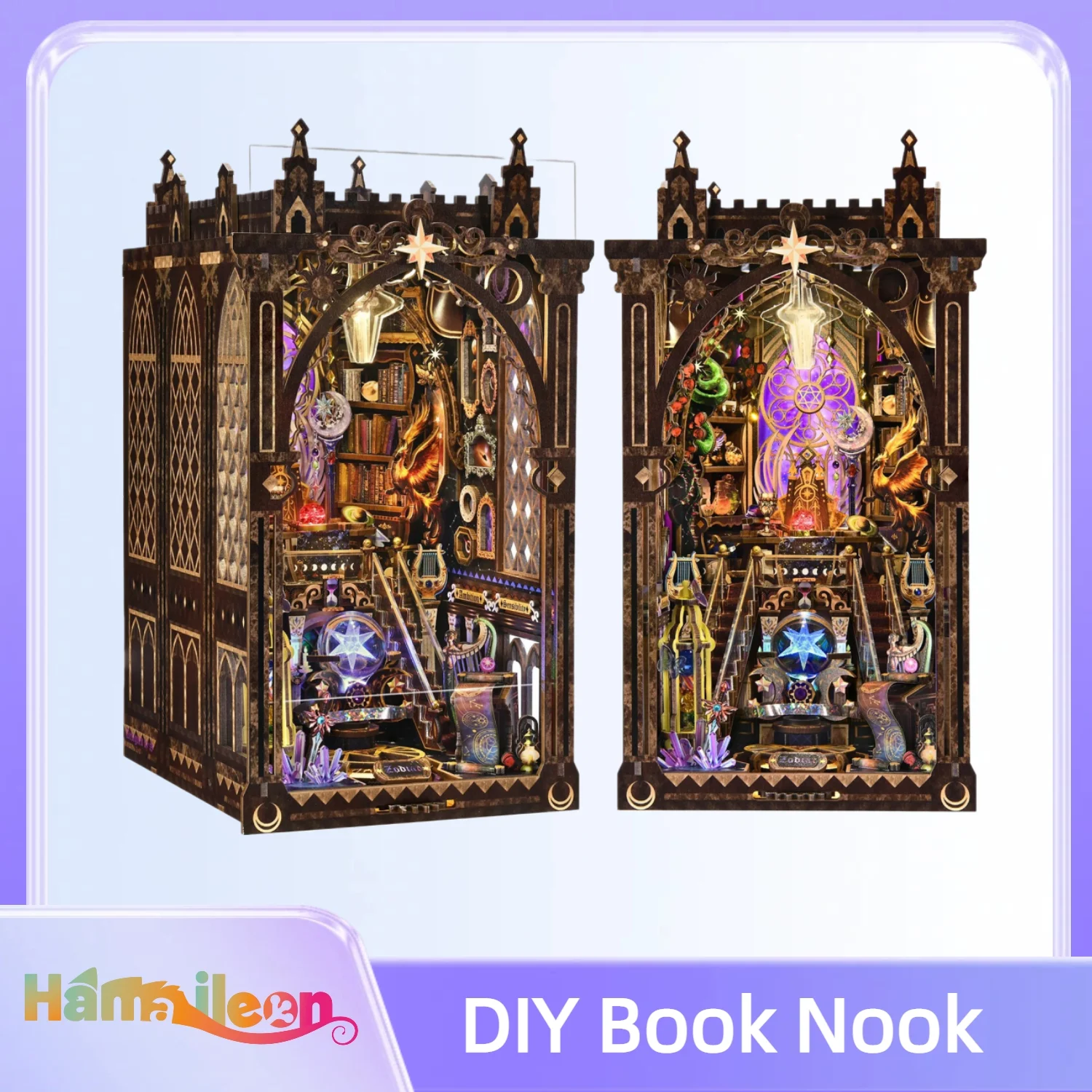 

Hamaileon DIY Miniature Puzzle Kit,Tiny/Mini House Making with Furniture for Adults,Furniture,Halloween/Christmas Decorations