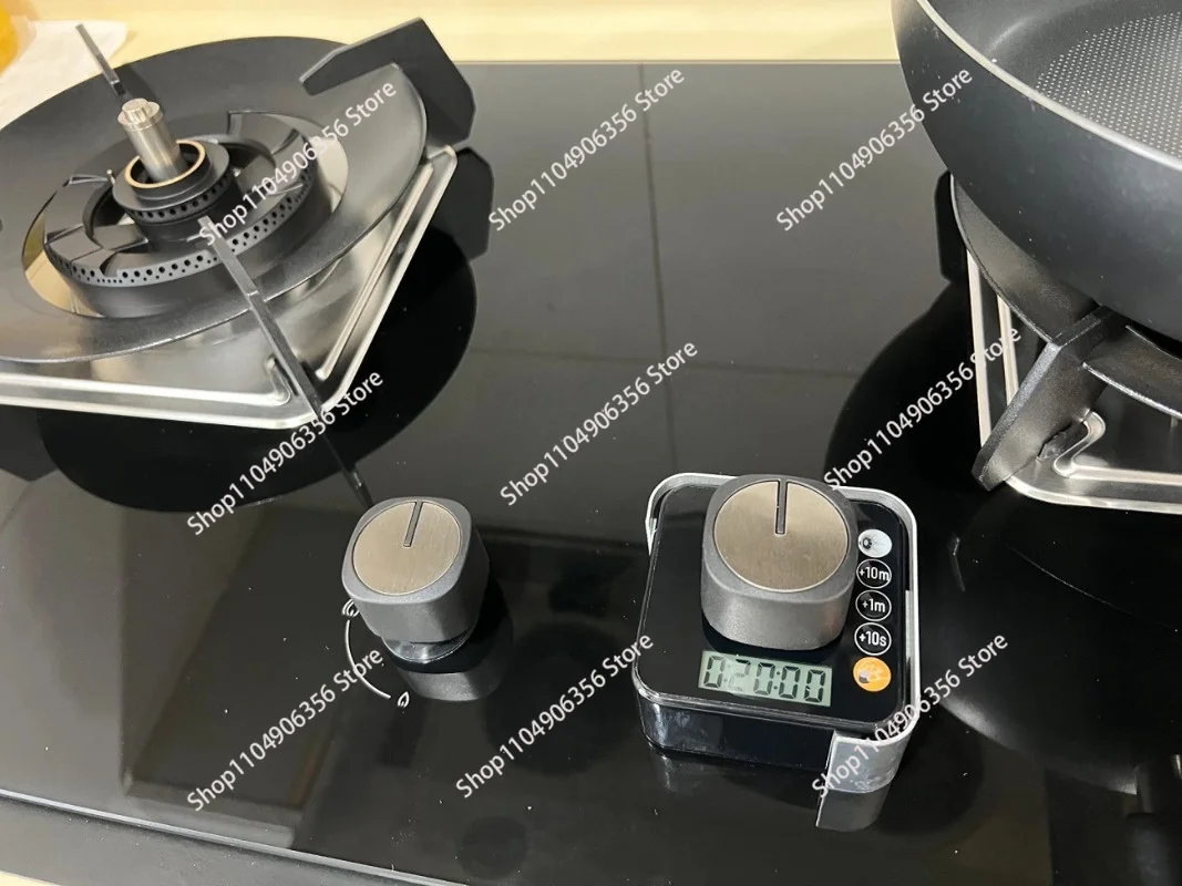 Kitchen Gas Stove Auto Shut-off Timer, Anti-dry Burn Protection Device for Gas Cooker, Low Temperature & Low Power 3 Modes