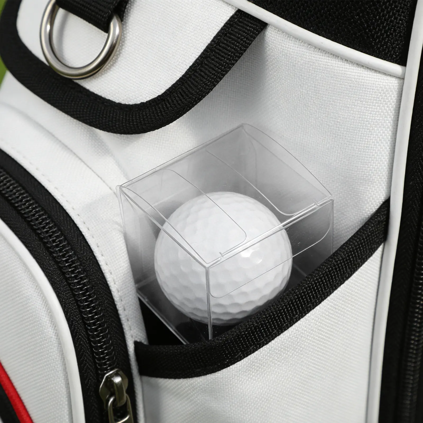 5Pcs Clear Golf Ball Display Case Transparent Portable Organizer Crystal Ball Holder Storage Box Dustproof Golf Bag Organizer view 2