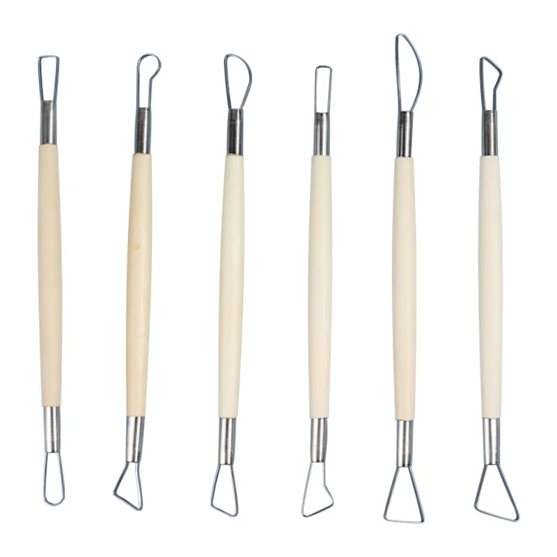 Pottery Tools Double Head Scraper 6-Piece Clay Scraper