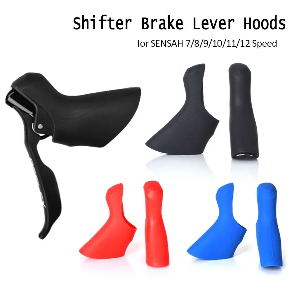 1 Pair Silicone Shifter Cover Set Road Bike Lever Cover Shifters Protective Hoods for for SENSAH 7/8/9/10/11/12 Speed