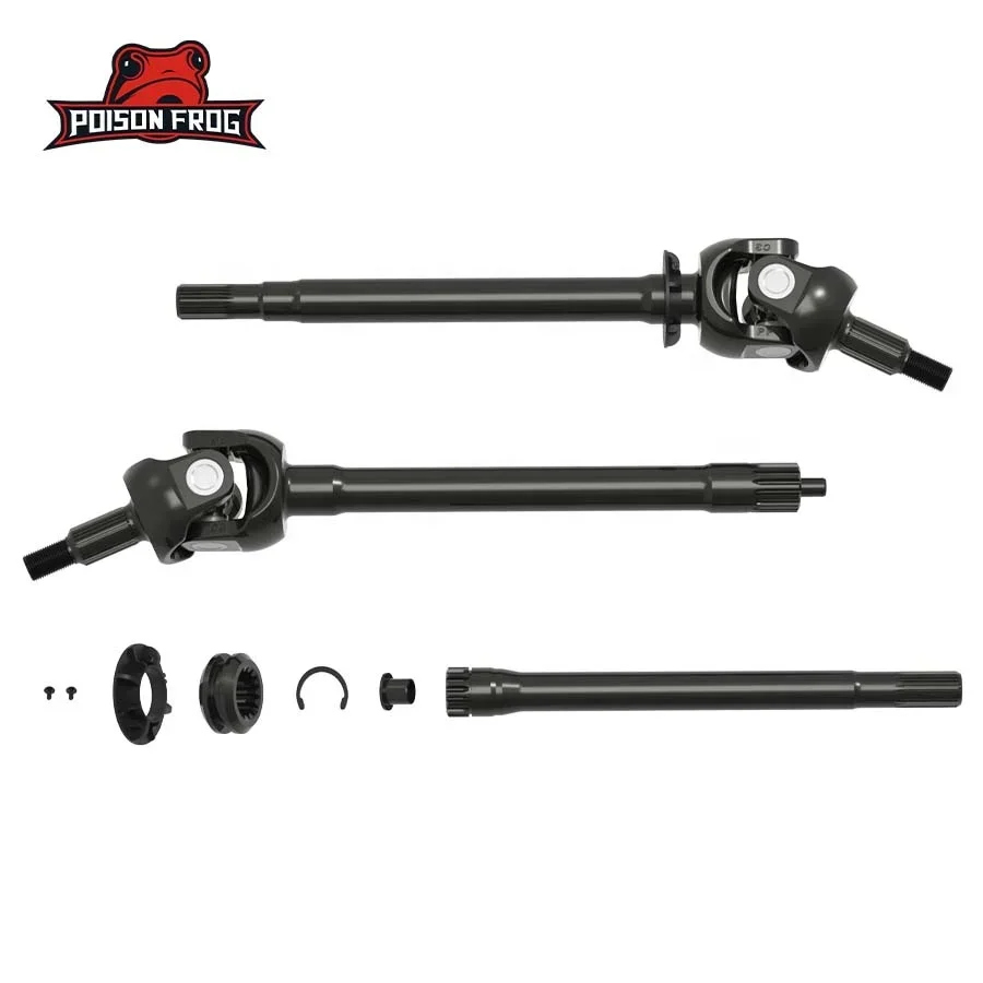 677207POISONFROG/Dana44 مجموعات عمود المحور الأمامي مع وصلة عالمية لـ JEEPWrangler2.0T4xeJL/JL/3.6JT/M210WIDE/U-Joints