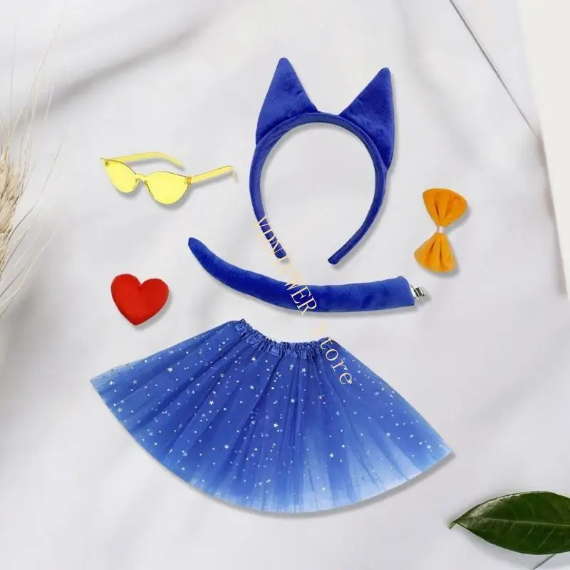 Phụ kiện đóng vai trò chó chăn cừu Halloween Phụ kiện trang phục D08E