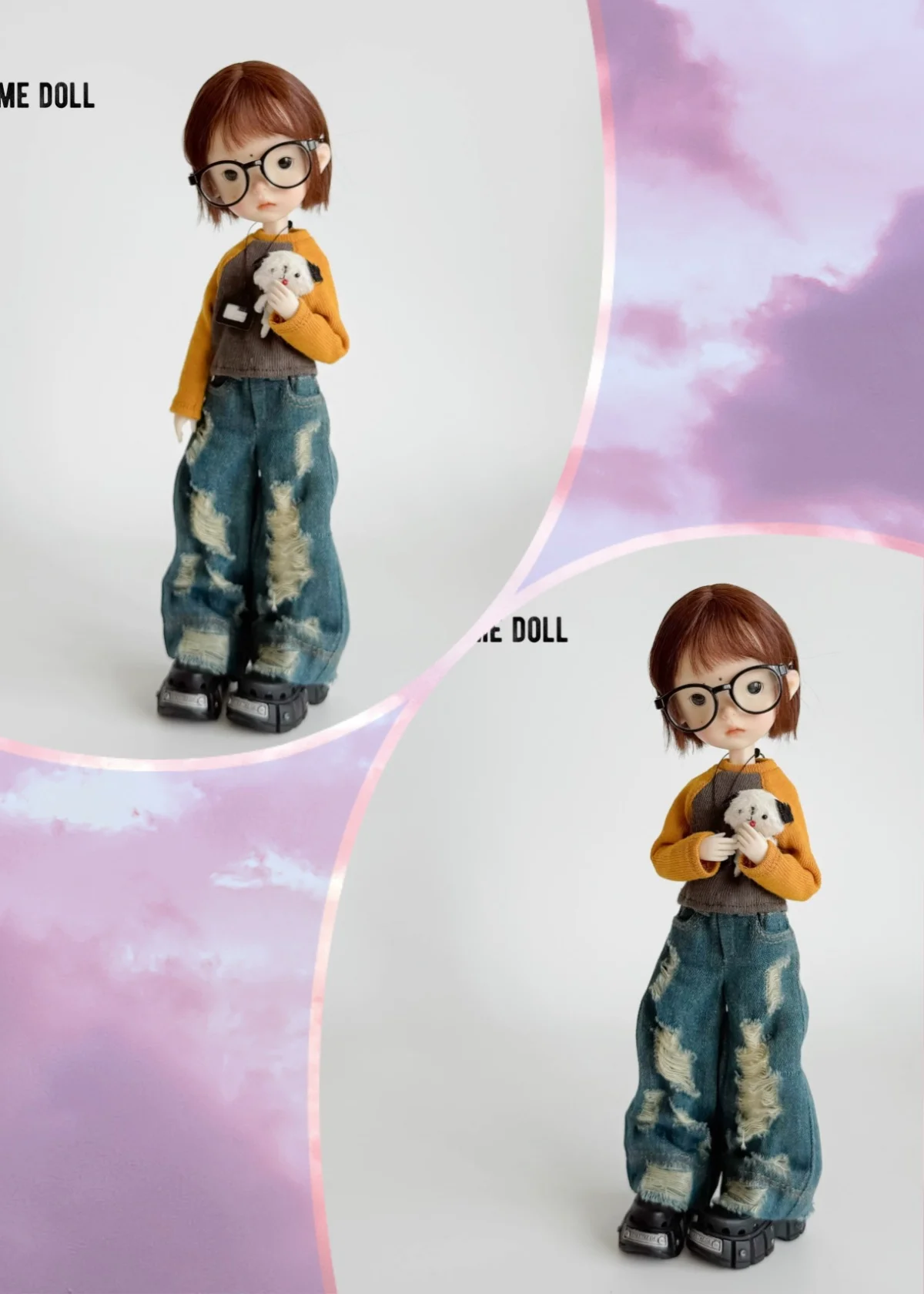 

【No Figure】Pre-sale Handmade Female Doll's Clothing Accessories Casual Wear Suit Fit Action Figure Toys For Azone19 Ob22 Blyth