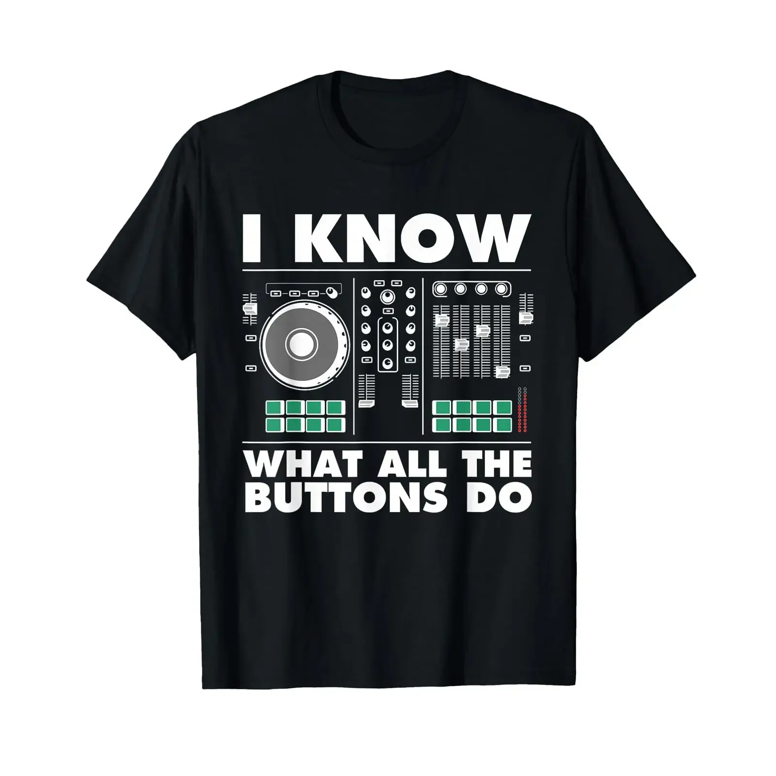 Funny DJ Art Music Producer Disc Jockey Lover T Shirt vintage Washed Slightly Top For Everyday Wear Comfortable homme Stylish