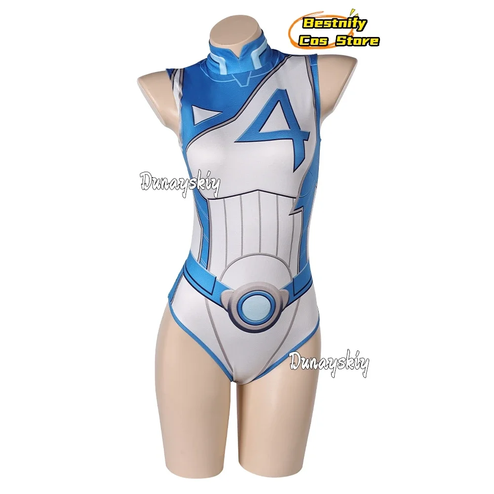 CosplayGame Rivals スーザン・ストーム コスプレ 水着 コスチューム xs-2xl 全身タイツ ボディスーツ スーツ アニメ/ビーチパーティー 女性用 ロールプレイング ジャンプ