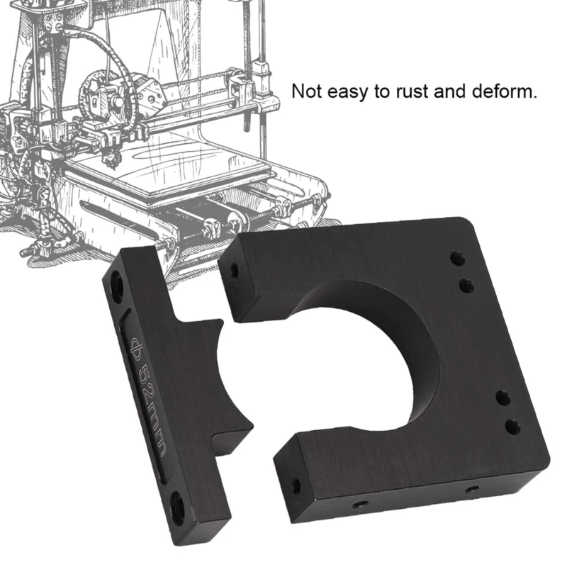 Spindelmotorhalter, CNC-Motorhalterung, 52/65/80 mm Aluminiumschaft, Spindelmotor-Montagesatz für CNC-Fräser, Graveur