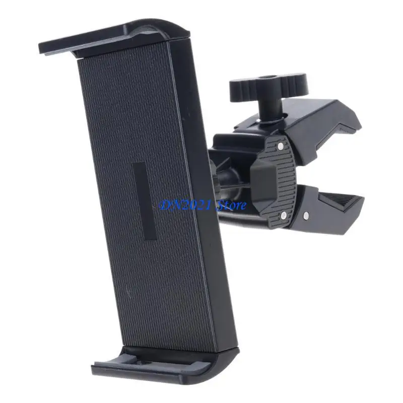 F3KE Multiple Surfaces Phone Mounting Clamp With Rubber Protections Adjustable For Fitness Equipment Office Use