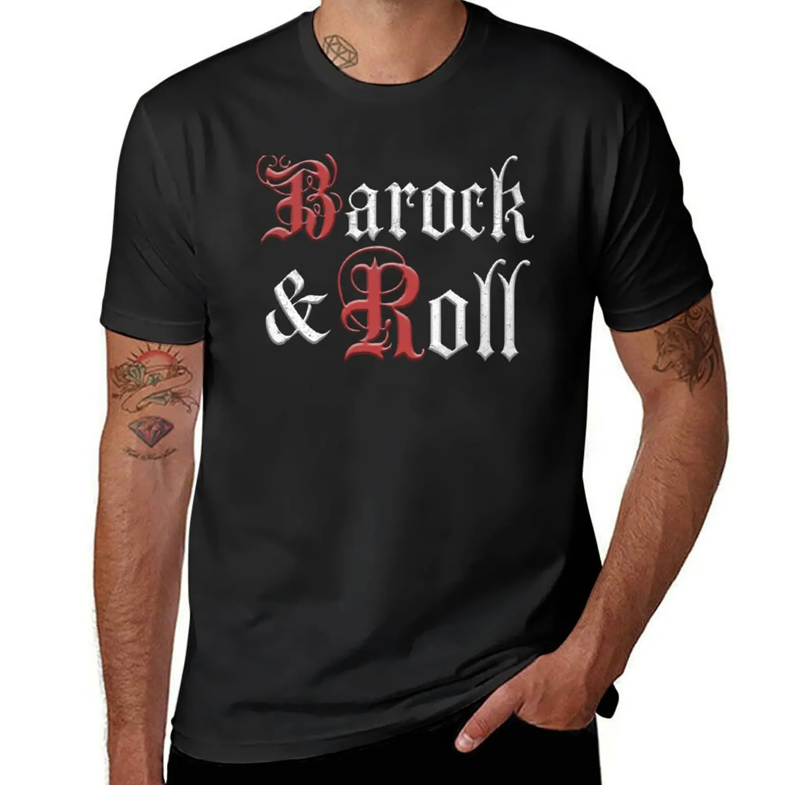 Baroque & Roll T-Shirt anime blacks mens t shirt graphic