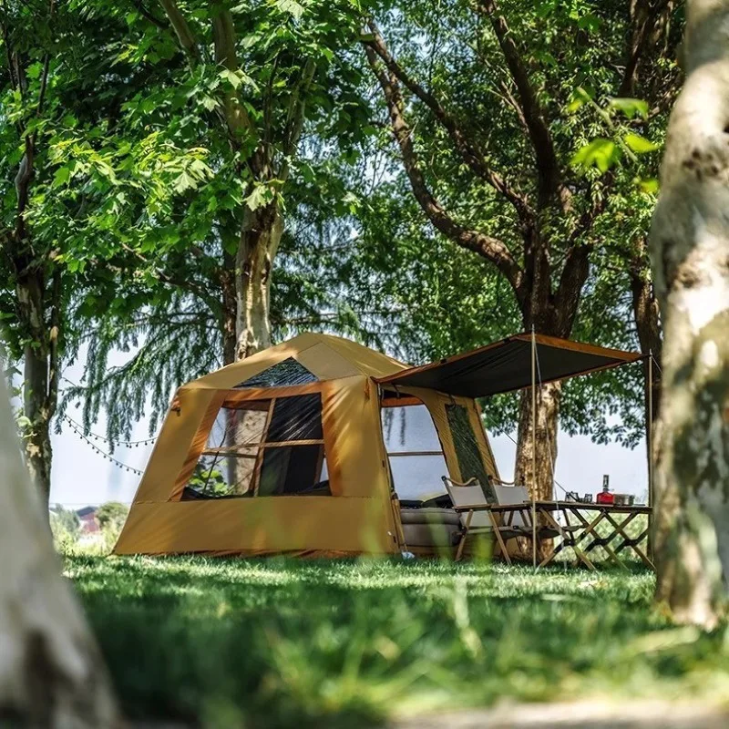 One-touch Tourist Inflatable Tent Lightweight Folding Nature Hike Awning Air Tent Camping Waterproof Travel Beach Supplies