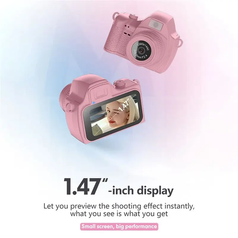 A97I-Digital Mini Thumb Camera 2K Resolution Retro Micro Single Camera Student Campus Keychain Pocket Pendant Video Recorder