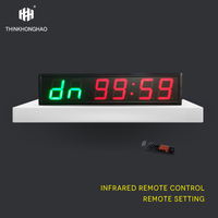 Hangzhou Honghao 6-bit 4-inch programmable gym training interval timer crossfit countdown timer with repetition function