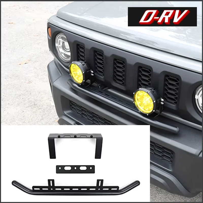 Car Front Bumper Grills Spotlight Bracket Supports Off-road Accessories For Suzuki Jimny 2019 2025 JB64 JB74 3 Door 5 Door