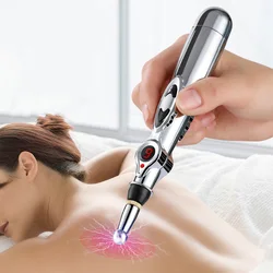 Electronic Acupuncture Pen Body Point Massage Pain Relief Roller Laser Therapy Meridian Energy Massager Head Face Back Neck Foot