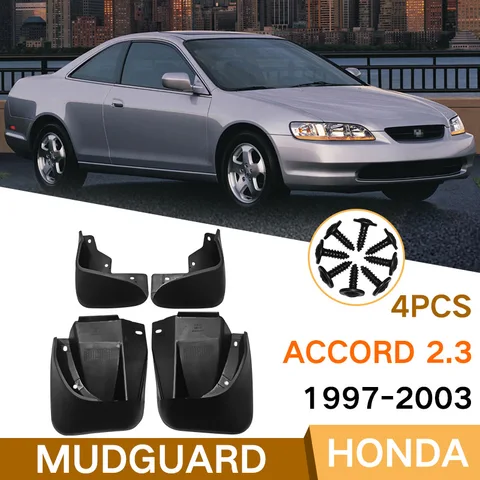 Комплект из 4 брызговиков для Honda Accord 6-го поколения 2.3 (1997-2003) – Защитные накладки от брызг, аксессуары