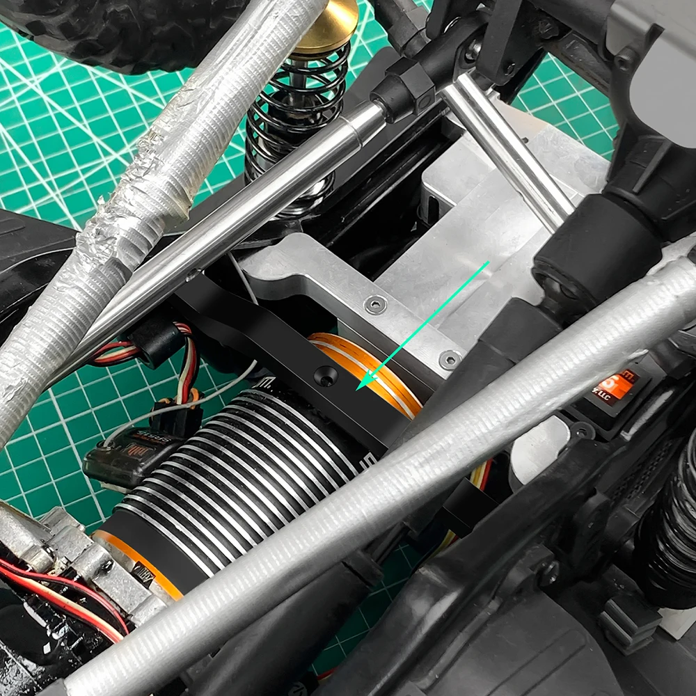 YEAHRUN Aluminum Alloy Front Lower Chassis Frame Support for Axial SCX6 1/6 RC ROCK Crawler Car Upgrade Parts