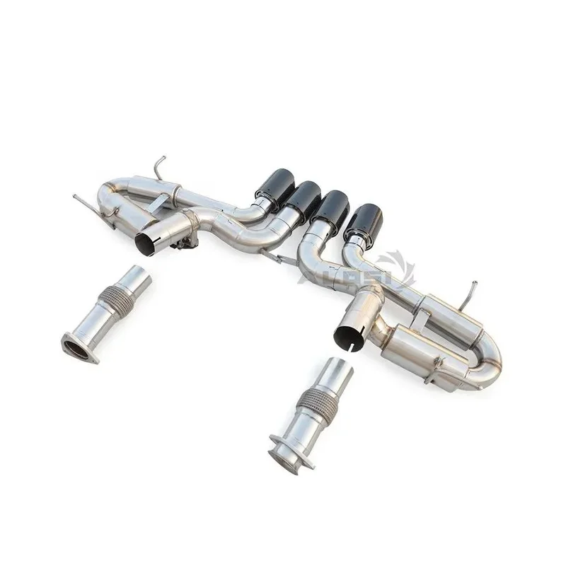 ALOSI Stainless Pipe Exhaust Catback for Chevrolet Corvette C8 Z06 With Valved Stock Auto Performance Parts Valvetronic Exhaust