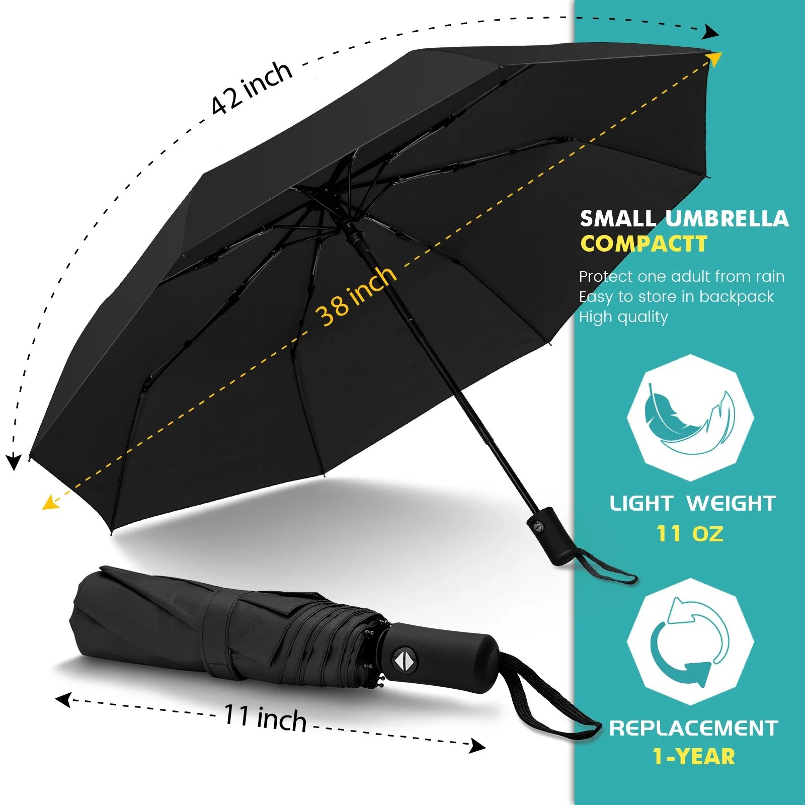 Super Strong Windproof  8 Ribs Automatic Fold Men Umbrella, Large Waterproof Anti-storm Sunshade UV Umbrellas Women