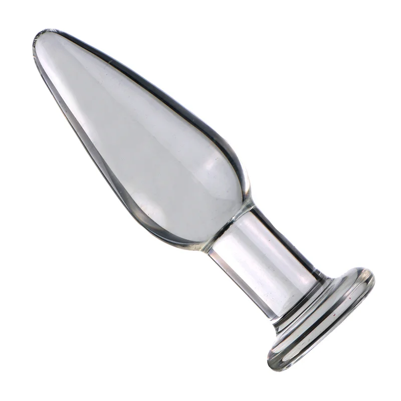 VaHppy Anus Novel Sex toys Glass anal plug Small Cone masturbator for girl Gay Couple flirting training SM BDSM 30mm Diamete 4cm view 5