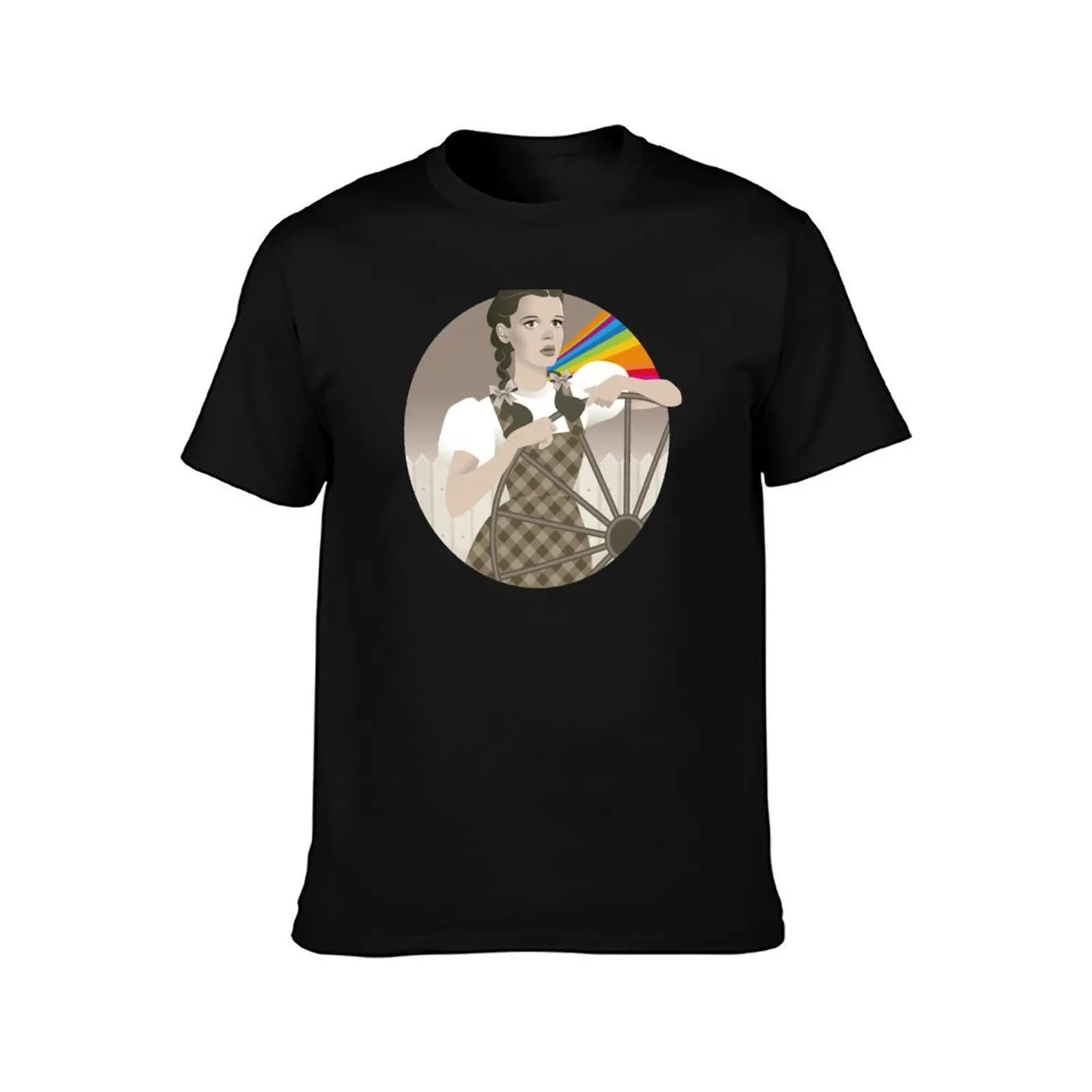 Somewhere T-Shirt, Summer Casual Cotton Tee, Oversized Streetwear Tops, Vintage Graphic Print, Loose Fit Short Sleeve