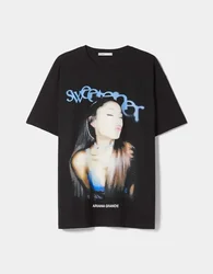 Short sleeve T-shirt About the private life of ariana Full Size New Tee