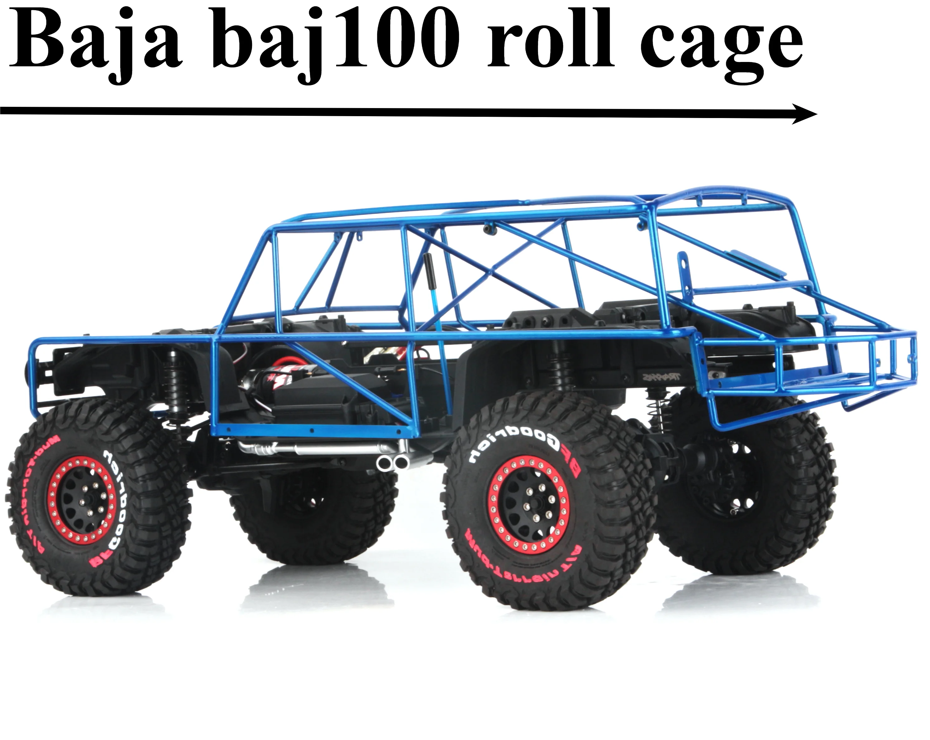 TRX4 Ford Lima titanium alloy tube frame for 1/10 RC Crawler Car Baja baja1000 racing bronco R roll cage Upgrade Accessories