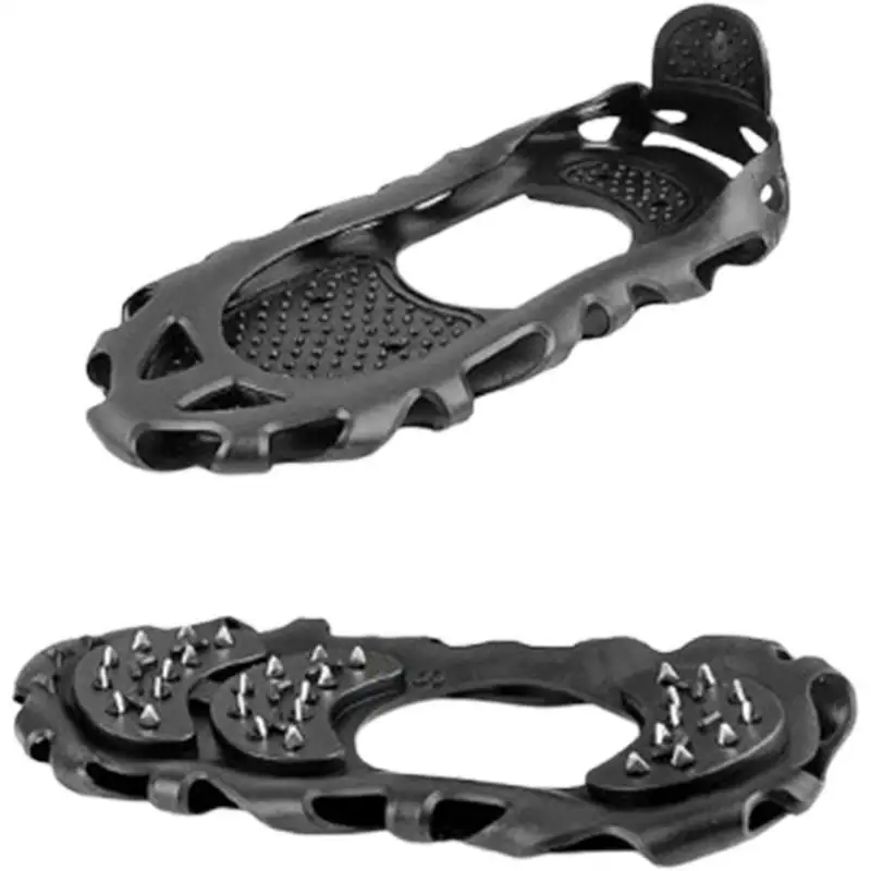 Ice Cleats Snow Cleats Crampons With 30 Alloy Studs Shoe Spikes Grips Traction Outdoor Roofing Boots Pads For Winter Hiking