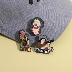 Mexican Metal Hat Pins Building Fashion Retro Decoration Enamel Brooches Electroplating Badge Pin Clothing Accessories