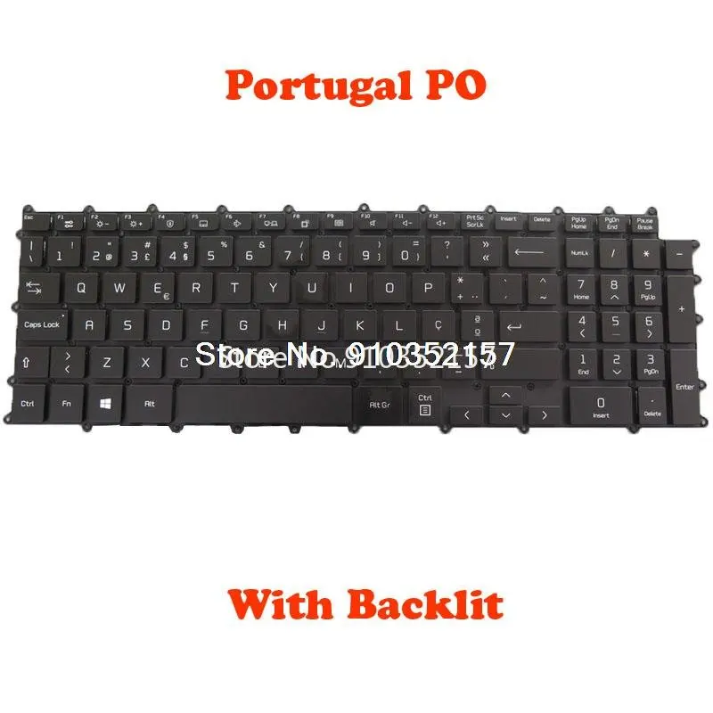 GR HU PO Backlit Keyboard For LG KT01-20B9BK03GRRA000 AEW74230319 KT01-20B9BK03PORA000 AEW74230317 KT01-20B9BK03HGRA AEW74230344