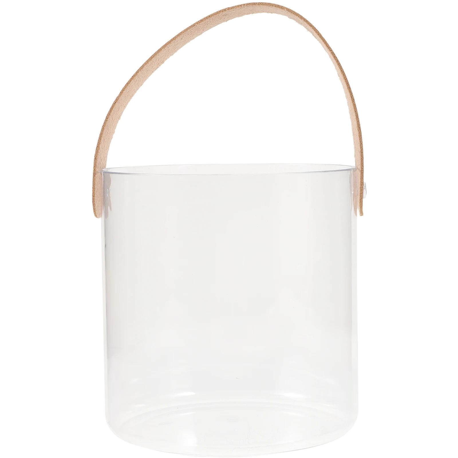 

Stylish Plastic Ice Bucket Holder With Handle Ideal For Cooling Drinks Beer At Parties