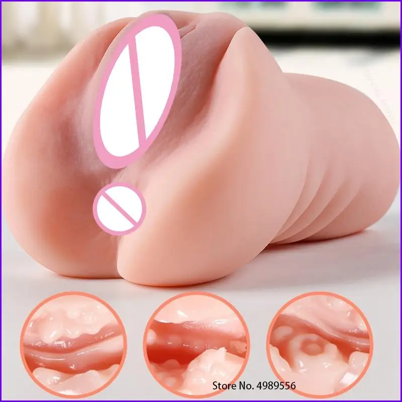 Male Masturbator Cup Erotic Sex Shop Artificial Vagina Mouth 3D Realistic Vagina Pocket Pussy Silicone Adult Sex toys for Men